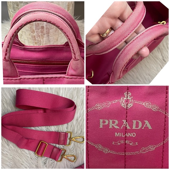 SOLD❌Authentic PRADA Canapa Logo Bag - Picture 10 of 15